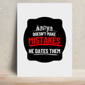 Metal Posters | 8x11.7 & 11.7x15.7 in | 1mm Thick Metal | Magnetic Mount, Waterproof, Glossy Finish | Unisex Home Decor | Personalized | Bold Typography | Humor | Relationships | Everyday | Humorous - front - White - mockup 1