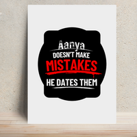 Metal Posters | 8x11.7 & 11.7x15.7 in | 1mm Thick Metal | Magnetic Mount, Waterproof, Glossy Finish | Unisex Home Decor | Personalized | Bold Typography | Humor | Relationships | Everyday | Humorous