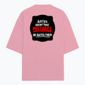 Terry Oversized Tee | Oversized Fit | 260 GSM Terry Cotton Blend | DTF Print Ready | Breathable, Durable, Soft | Unisex Adult | Personalized | DTF | Bold Typography | Humor | Relationships | Everyday | Humorous - back - Flamingo - mockup 2