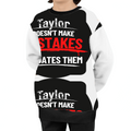 Kids AOP Sweatshirt | Unisex Kids | Polyester Fleece | All-Over Print, Durable, Warm | Personalized | Bold Typography | Humor | Relationships | Everyday | Humorous - front_2 - White - mockup 2