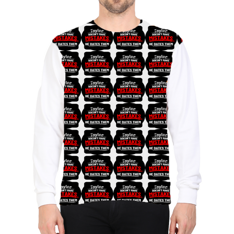 AOP Sweatshirt | Kids' Regular Fit | Polyester Fleece | Soft, Durable, Water Resistant | Unisex | Personalized | Bold Typography | Humor | Relationships | Everyday | Humorous - front - White - mockup 1