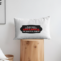 AOP Pillow Cover | 18x28 inch Unisex | 180 GSM Poly Lycra Sublimation | Fade-Proof, Double Stitched | Personalized | Bold Typography | Humor | Relationships | Everyday | Humorous