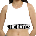 Sports Bra | Women's XS-3XL | Poly-Spandex Blend | All-Over Print | Supportive, Removable Pads | Personalized | Bold Typography | Humor | Relationships | Everyday | Humorous - belt - White - mockup 3