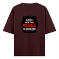 Oversized Classic T-Shirt | Unisex Oversized Fit | 100% Super-Combed Cotton | Pre-Shrunk & Ribbed Neck | Adults | Personalized | DTG | Bold Typography | Humor | Relationships | Everyday | Humorous - back - Maroon - mockup 2