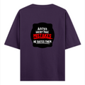 Oversized Classic T-Shirt | Unisex Fit | 100% Super-Combed Cotton | Pre-Shrunk, Double-Stitched | Adults | Personalized | DTF | Bold Typography | Humor | Relationships | Everyday | Humorous - back - Purple - mockup 2