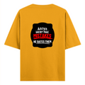 Oversized Classic T-Shirt | Unisex Oversized Fit | 100% Super-Combed Cotton | Embroidery, Pre-Shrunk, Ribbed Neck | Adult | Personalized | Embroidery | Bold Typography | Humor | Relationships | Everyday | Humorous - back - Golden Yellow - mockup 2
