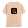 Men's Classic Crew T-Shirt | Regular Fit | 180 GSM Bio-Washed Cotton | DTF Print Ready | Pre-Shrunk, Durable | Personalized | DTF | Bold Typography | Humor | Relationships | Everyday | Humorous - back - Peach - mockup 2