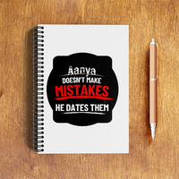 NotePad | A5 Size | Digital Print | 120 Pages | Unisex | Personalized | Bold Typography | Humor | Relationships | Everyday | Humorous