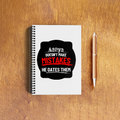 NotePad | A5 Size | Digital Print | 120 Pages | Unisex | Personalized | Bold Typography | Humor | Relationships | Everyday | Humorous - front_3 - White - mockup 5