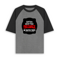 Unisex Oversized Raglan (Embroidery) | Personalized | Embroidery | Bold Typography | Humor | Relationships | Everyday | Humorous - front - mockup 1