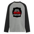Male Raglan T-Shirt | Men's Regular Fit | 180 GSM Bio-Washed Cotton Blend | DTG Printed | Durable & Pre-Shrunk | Personalized | DTG | Bold Typography | Humor | Relationships | Everyday | Humorous - back - mockup 2