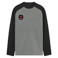 Male Raglan T-Shirt | Regular Fit Men's | 180 GSM Bio-Washed Cotton | DTF Print | Double Stitched Seams | Personalized | DTF | Bold Typography | Humor | Relationships | Everyday | Humorous - left pocket - mockup 3