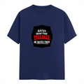 Male Classic Crew T-Shirt | Men's Regular Fit | 180 GSM Bio-Washed Cotton Blend | Embroidery | Pre-Shrunk, Double-Stitched | Personalized | Bold Typography | Humor | Relationships | Everyday | Humorous - front - Royal Blue - mockup 1