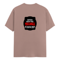 Male Classic Crew T-Shirt | Men's Regular Fit | 180 GSM Bio-Washed Cotton Blend | Embroidery | Pre-Shrunk, Double-Stitched | Personalized | Bold Typography | Humor | Relationships | Everyday | Humorous - back - Mushroom - mockup 2