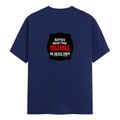 Male Classic Crew T-Shirt | Men's Regular Fit | 180 GSM Bio-Washed Cotton Blend | Embroidery | Pre-Shrunk, Double-Stitched | Personalized | Bold Typography | Humor | Relationships | Everyday | Humorous - back - Royal Blue - mockup 2