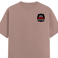 Male Classic Crew T-Shirt | Men's Regular Fit | 180 GSM Bio-Washed Cotton Blend | Embroidery | Pre-Shrunk, Double-Stitched | Personalized | Bold Typography | Humor | Relationships | Everyday | Humorous - left pocket - Mushroom - mockup 3