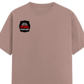 Male Classic Crew T-Shirt | Men's Regular Fit | 180 GSM Bio-Washed Cotton Blend | Embroidery | Pre-Shrunk, Double-Stitched | Personalized | Bold Typography | Humor | Relationships | Everyday | Humorous - right pocket - Mushroom - mockup 4