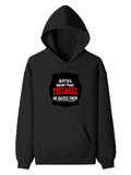 Pullover Hoodie | Unisex | DTG Tri-layer Fabric | Ribbed Cuff & Hem, Regular Fit | Personalized | DTG | Bold Typography | Humor | Relationships | Everyday | Humorous - front - Black - mockup 1