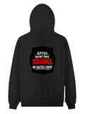Pullover Hoodie | Unisex | DTG Tri-layer Fabric | Ribbed Cuff & Hem, Regular Fit | Personalized | DTG | Bold Typography | Humor | Relationships | Everyday | Humorous - back - Black - mockup 2