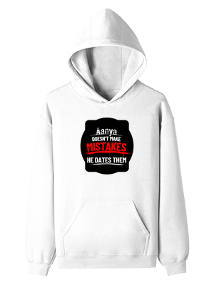 Pullover Hoodie | Unisex Regular Fit | Tri-Layer Cotton Blend | All-Season Comfort, Durable | Adults | Personalized | DTG | Bold Typography | Humor | Relationships | Everyday | Humorous - front - White - mockup 1