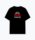 Cotton Stretch T-Shirt | Unisex Fit | 95% Cotton 5% Spandex Blend | DTG Print | Stretchable, Breathable, 240 GSM | Adults | Personalized | DTG | Bold Typography | Humor | Relationships | Everyday | Humorous - back - Black - mockup 2