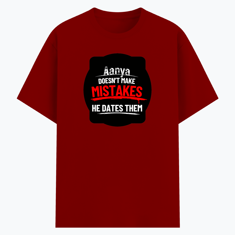 Cotton Stretch T-Shirt | Unisex Fit | 95% Cotton 5% Spandex Blend | Stretchable, Breathable | Adults | Personalized | DTG | Bold Typography | Humor | Relationships | Everyday | Humorous - front - Red - mockup 1
