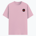 Cotton Stretch T-Shirt | Unisex Fit | 95% Cotton 5% Spandex Blend | Stretchable, Breathable | Adults | Personalized | DTG | Bold Typography | Humor | Relationships | Everyday | Humorous - left pocket - Light Baby Pink - mockup 3