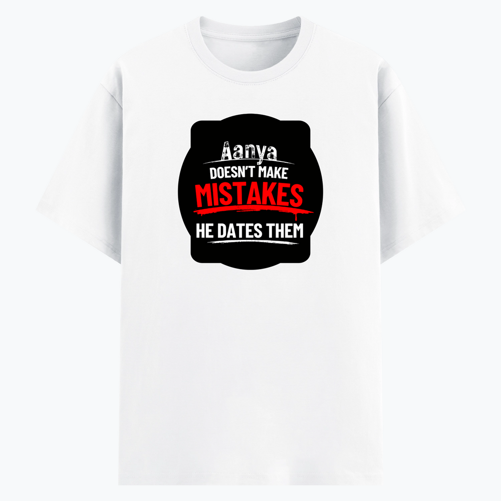 Cotton Stretch T-Shirt | Unisex Fit | 95% Cotton 5% Spandex Blend | Stretchable, Breathable | Adults | Personalized | DTG | Bold Typography | Humor | Relationships | Everyday | Humorous - DTG Print - front - White - mockup 1