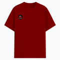 Cotton Stretch T-Shirt | Unisex Fit | 95% Cotton 5% Spandex Blend | Stretchable, Breathable | Adults | Personalized | DTG | Bold Typography | Humor | Relationships | Everyday | Humorous - DTG Print - right pocket - Red - mockup 4