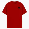 Basic T-Shirt | Unisex XS-2XL | Soft Poly-Cotton Blend | Durable Stitching | Everyday Wear | Personalized | DTG | Bold Typography | Humor | Relationships | Everyday | Humorous - left pocket - Red - mockup 3