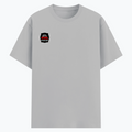 Basic T-Shirt | Unisex XS-2XL | Soft Poly-Cotton Blend | Durable Stitching | Everyday Wear | Personalized | DTG | Bold Typography | Humor | Relationships | Everyday | Humorous - right pocket - Grey Melange - mockup 4