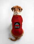 Dog T-Shirts | All Sizes | 100% Cotton 240 GSM | Adjustable Neck, Sleeveless, High-Tummy Cut | Pet | Personalized | DTG | Bold Typography | Humor | Relationships | Everyday | Humorous - DTG Print - front - Red - mockup 1