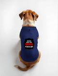 Dog T-Shirts | For Dogs | 100% Cotton 240 GSM | Adjustable Neck, Sleeveless, High-Tummy Cut | Pet | Personalized | DTG | Bold Typography | Humor | Relationships | Everyday | Humorous - front - Royal Blue - mockup 1