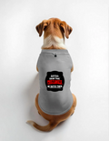 Dog T-Shirts | Adjustable Fit for All Dogs | 100% Cotton DTG Print | Sleeveless, High-Tummy Cut | Pets | Personalized | DTG | Bold Typography | Humor | Relationships | Everyday | Humorous - front - Grey Melange - mockup 1