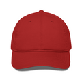 Classic Trucker Cap | Adjustable Fit | Unisex | Silver Vinyl Print | Breathable Mesh Back | Snapback | Adult | Personalized | Embroidery | Bold Typography | Humor | Relationships | Everyday | Humorous - front - Red - mockup 1