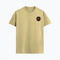 Supima T-Shirt | Unisex Regular Fit | 100% Supima Cotton | DTG Printed | Pre-Shrunk, Soft Feel, Durable Prints | Adults | Personalized | DTG | Bold Typography | Humor | Relationships | Everyday | Humorous - left pocket - Beige - mockup 3