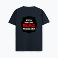 Supima T-Shirt | Unisex Regular Fit | 100% Supima Cotton | DTF Print | Pre-Shrunk | Soft Feel | Adults | Personalized | DTF | Bold Typography | Humor | Relationships | Everyday | Humorous - back - Navy Blue - mockup 2