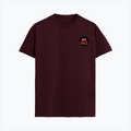 Supima T-Shirt | Unisex Regular Fit | 100% Supima Cotton | DTF Print | Pre-Shrunk | Soft Feel | Adults | Personalized | DTF | Bold Typography | Humor | Relationships | Everyday | Humorous - left pocket - Maroon - mockup 3