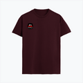 Supima T-Shirt | Unisex Regular Fit | 100% Supima Cotton | DTG Print | Pre-Shrunk | Soft Feel | Adults | Personalized | DTG | Bold Typography | Humor | Relationships | Everyday | Humorous - right pocket - Maroon - mockup 4