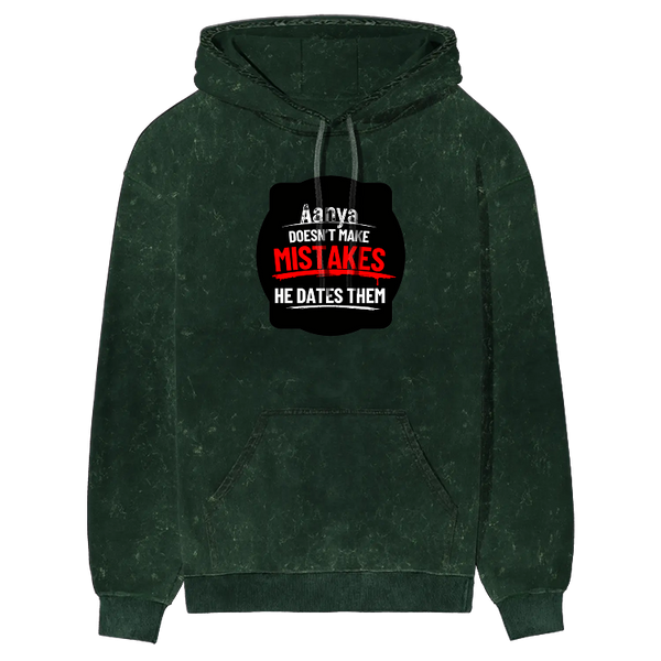 Acid Wash Hoodie | Unisex Regular Fit | 100% Super-Combed Cotton 300 GSM | Pre-Shrunk, Derby Ribbed | Adults | Personalized | DTG | Bold Typography | Humor | Relationships | Everyday | Humorous
