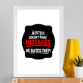 Framed Poster | Multiple Sizes & Frame Colors | 300 GSM Art Paper, Laminated | Fade-Proof Digital Print, Mounting Kit Included | Unisex | Personalized | Bold Typography | Humor | Relationships | Everyday | Humorous - front_A3 Frame Poster - A3 Frame Poster - mockup 12