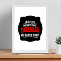 Framed Poster | Multiple Sizes & Frame Colors | 300 GSM Art Paper, Laminated | Fade-Proof Digital Print, Mounting Kit Included | Unisex | Personalized | Bold Typography | Humor | Relationships | Everyday | Humorous - front_12x16In - 12x16In - mockup 6