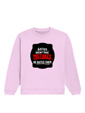 Oversized Sweatshirt | Relaxed Fit Unisex | 400 GSM Cotton Blend | Pre-Shrunk, Drop Shoulder Design | Personalized | DTG | Bold Typography | Humor | Relationships | Everyday | Humorous - front - Light Baby Pink - mockup 1