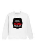 Oversized Sweatshirt | Relaxed Fit Unisex | 400 GSM Cotton Blend | Pre-Shrunk, Drop Shoulder Design | Personalized | DTG | Bold Typography | Humor | Relationships | Everyday | Humorous - front - White - mockup 1