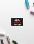 Embroidery Patches | Unisex | Premium Madeira Threads | Iron-On, Durable | Adults | Personalized | Embroidery | Bold Typography | Humor | Relationships | Everyday | Humorous - front_Rectangle - Rectangle - Black - mockup 3