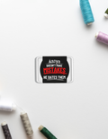 Embroidery Patches | Unisex | Premium Madeira Threads | Iron-On, Durable | Adults | Personalized | Embroidery | Bold Typography | Humor | Relationships | Everyday | Humorous - front_Rectangle - Rectangle - White - mockup 3