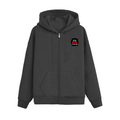 Zip Hoodie | Unisex Adult | 400 GSM Cotton Blend | DTG Print | Full Zip | Pouch Pocket | Personalized | DTG | Bold Typography | Humor | Relationships | Everyday | Humorous - left pocket - Black - mockup 2