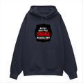 Oversized Hoodie | Relaxed Fit | Unisex | 400 GSM Cotton Blend | Pre-Shrunk Drop Shoulder | Adults | Personalized | DTG | Bold Typography | Humor | Relationships | Everyday | Humorous - front - Navy Blue - mockup 1