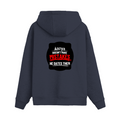 Oversized Hoodie | Relaxed Fit | Unisex | 400 GSM Cotton Blend | Pre-Shrunk Drop Shoulder | Adults | Personalized | DTG | Bold Typography | Humor | Relationships | Everyday | Humorous - back - Navy Blue - mockup 2