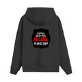 Zip Hoodie | Unisex Adult | 90% Cotton 10% Polyester DTG | Full Zip, Pouch Pocket, 400 GSM | Personalized | DTG | Bold Typography | Humor | Relationships | Everyday | Humorous - back - Black - mockup 1